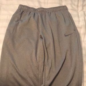 Grey Nike sweatpants